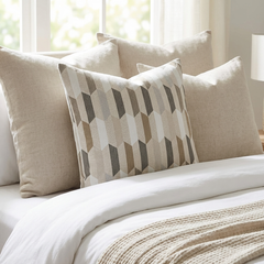Gladstone Tiles Multicolor Luxury Throw Pillow