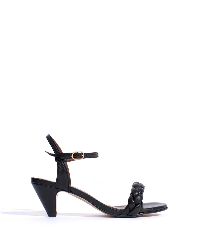 Grace 50 stiletto Shiny lamb Black - Anonymous Copenhagen Heels
