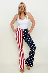 Hazel Blues® | Judy Blue High Waist American Flag Print Flare Jeans