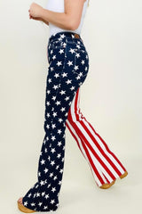 Hazel Blues® | Judy Blue High Waist American Flag Print Flare Jeans