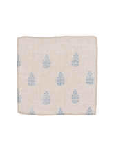 Henna Blue Sheer Linen Napkin Set