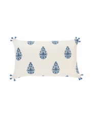 Henna Indigo Petit Lumbar Pillow
