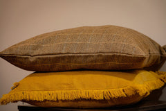 Highlands Sandstone Herringbone Wool Pillow