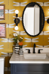Linea Hand Painted Striped Vase