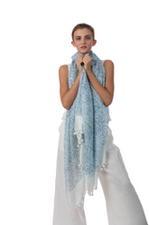 Meenakshi Paisley Pompom Scarf