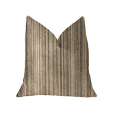 New Hampton Ivory and Beige Luxury Throw Pillow - Plutus Brands