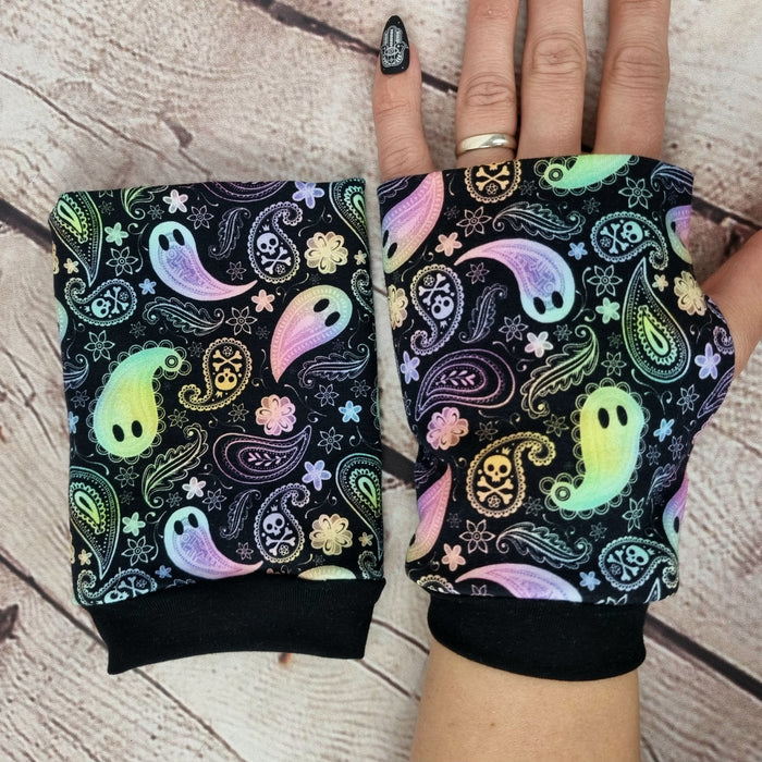 Paisley Ghost fingerless gloves stocking filler
