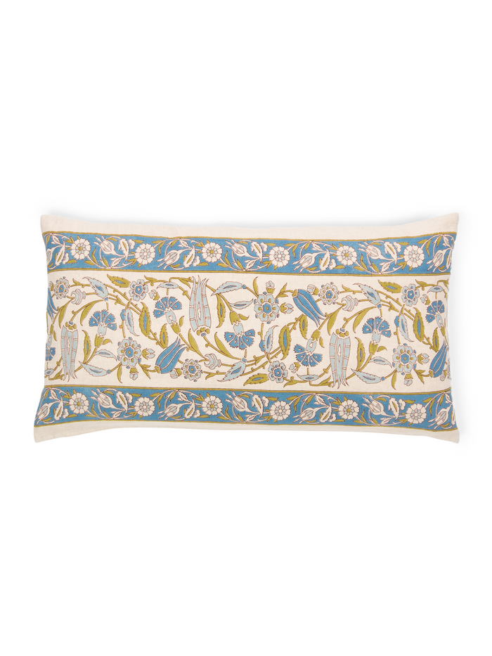 Peshawar Blue/Green Lumbar Pillow