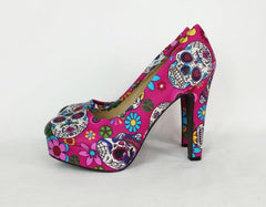 Pink Sugar Skull High heels