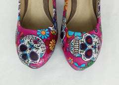Pink Sugar Skull High heels