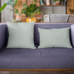 Plutus Aqua Solid Shiny Velvet Luxury Throw Pillow - Plutus Brands