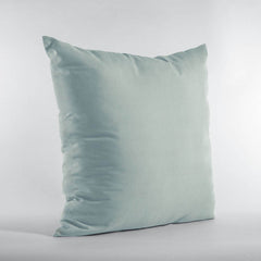 Plutus Aqua Solid Shiny Velvet Luxury Throw Pillow - Plutus Brands