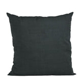 Plutus Black Solid Shiny Velvet Luxury Throw Pillow - Plutus Brands