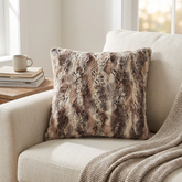 Plutus Brands Elegant Brandy Gold Light Brown Gold White Indoor Luxury Pillow