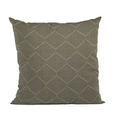 Plutus Bronze Kona Embroydery, Some Shine To This Pattern Luxury Throw Pillow - Plutus Brands