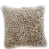 Plutus Champagne Persian Chila Animal Faux Fur Luxury Throw Pillow - Plutus Brands