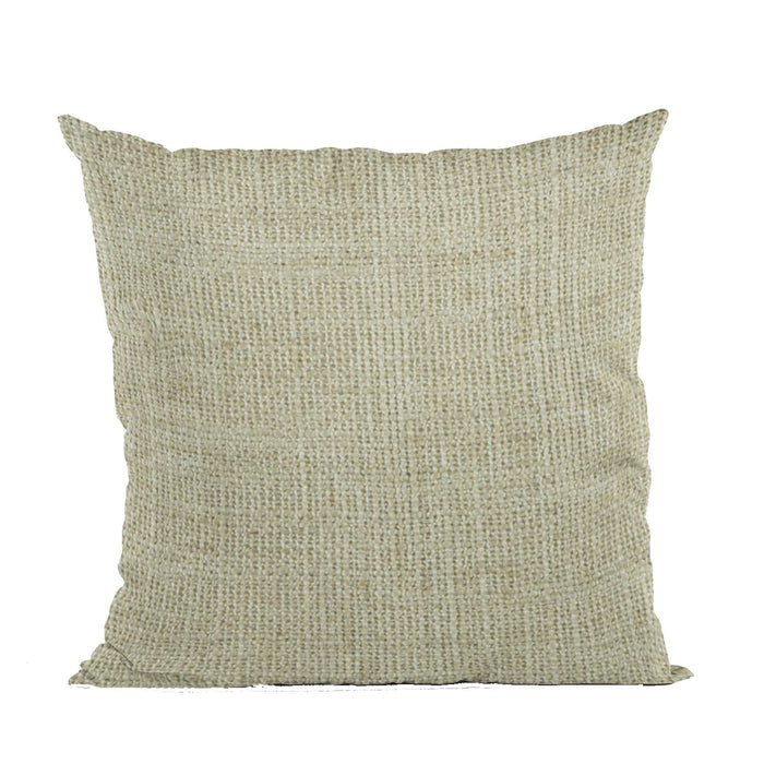Plutus Flax Wall Textured Solid, With Open Weave. Luxury Throw Pillow - Plutus Brands