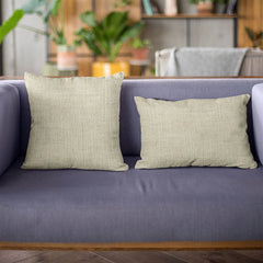 Plutus Flax Wall Textured Solid, With Open Weave. Luxury Throw Pillow - Plutus Brands