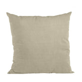 Plutus Oyster Solid Shiny Velvet Luxury Throw Pillow - Plutus Brands