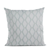 Plutus Silver Diamond Shiny Fabric With Embroydery Luxury Throw Pillow - Plutus Brands