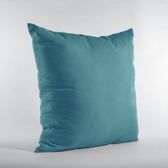 Plutus Sky Blue Solid Shiny Velvet Luxury Throw Pillow - Plutus Brands