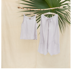 Pondicherry Slate Linen Set