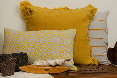 Prayag Ochre Decorative Pillow Cover