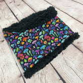 Rainbow mushrooms snood scarf unisex gifr