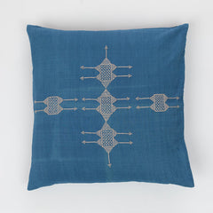 Rufia Indigo Pillow