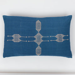Rufia Indigo Pillow