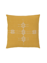 Rufia Yellow with Shell Embroidery Pillow