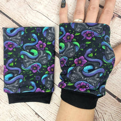 Serpent ouija planchette fingerless gloves