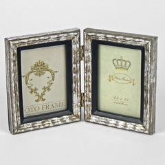 Silver Hinged Double Frames