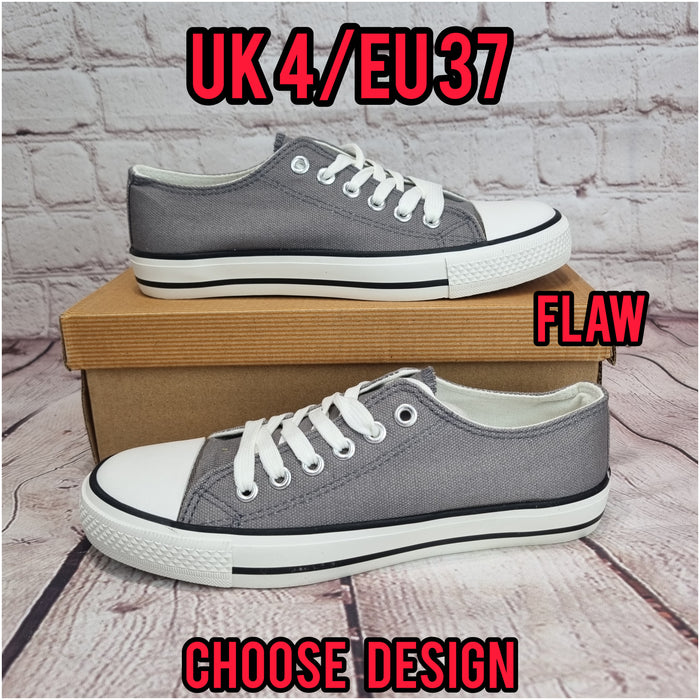 Sneakers grey. Plain or customized .flaw.