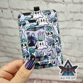 Spooky plants lilac ID wallet