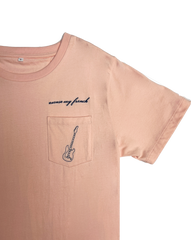 Loic Men T-Shirt - Pink Guitar