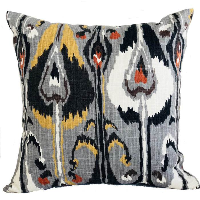 Tigerlily Gray Luxury Throw Pillow - Plutus Brands