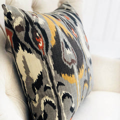 Tigerlily Gray Luxury Throw Pillow - Plutus Brands