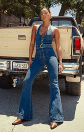 Fort Worth Jumpsuit ~ Ridge Blue
