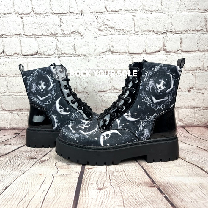 Wednesday heel ankle boots