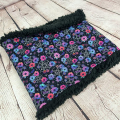 Floral witch pentackle scarf snood