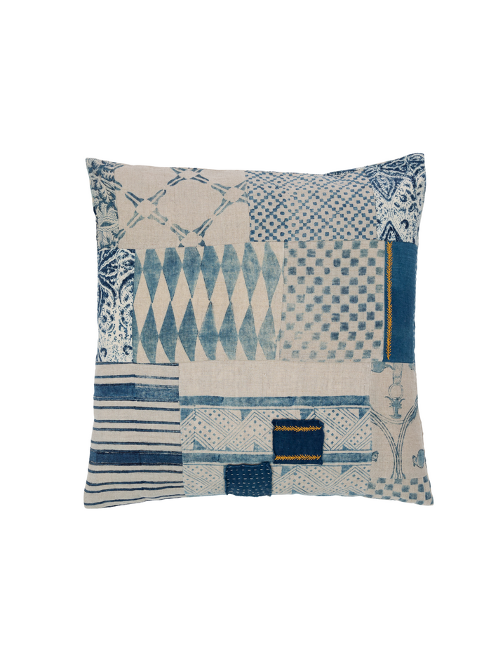Zero Waste Indigo Pillow Cover