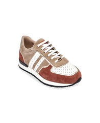 Soon Lace-Up Sneakers - Beige Multi