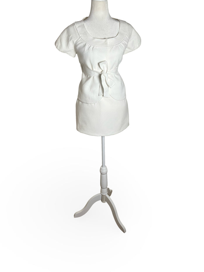 00s| belted hourglass skirt suit | S-M