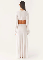 Coastal Maxi Dress White