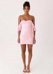 Bex Strapless Mini Dress Pink