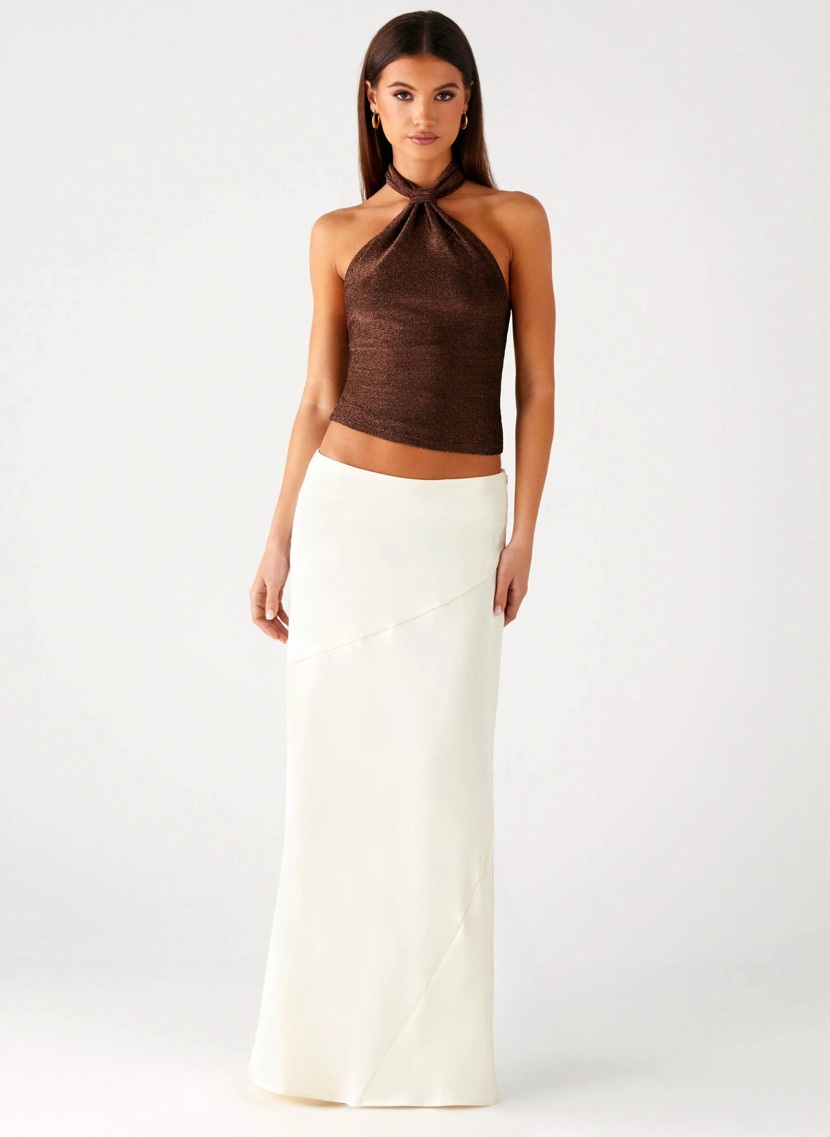 Chandra Maxi Skirt Ivory