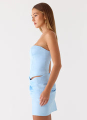 Cosmala Mini Dress Baby Blue