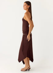 Becerra Midi Dress Cool Chocolate