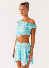 Aletta Sequin Mini Dress Blue